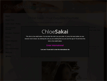 Tablet Screenshot of chloesakai.com